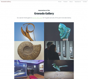 Webdesign Granada Gallery. Singel Page + Parallax Effekt